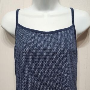 NWOT Levi's‎ Tank Top Large Navy White Racerback Casual Lightweight Summer B695
